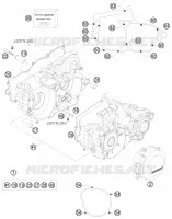 CARTER MOTEUR pour KTM 250 SX de 2011