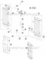 CIRCUIT DE REFROIDISSEMENT pour KTM 250 SX de 2011