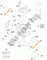 CYLINDRE / CULASSE pour KTM 250 SX de 2011