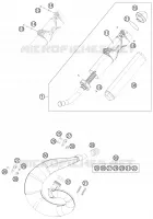 ECHAPPEMENT pour KTM 250 SX de 2011