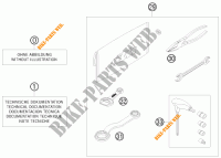 TROUSSE A OUTILS / MANUELS / OPTIONS pour KTM 250 SX de 2011