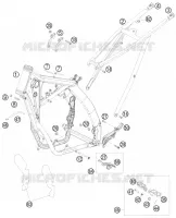 CADRE  250 ktm-moto 2008 SX 4