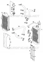 CIRCUIT DE REFROIDISSEMENT pour KTM 250 SX de 1998