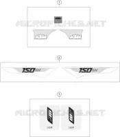 AUTOCOLLANTS pour KTM 150 SX de 2016