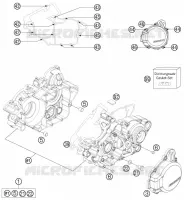 CARTER MOTEUR pour KTM 150 SX de 2014