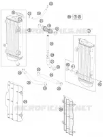 CIRCUIT DE REFROIDISSEMENT pour KTM 150 SX de 2014