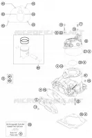 CYLINDRE / CULASSE pour KTM 150 SX de 2014