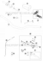 GUIDON / COMMANDES pour KTM 150 SX de 2014