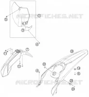 PLASTIQUES pour KTM 150 SX de 2014