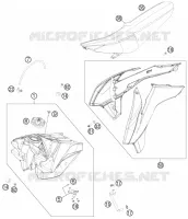 RESERVOIR / SELLE pour KTM 150 SX de 2014