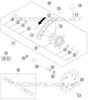 ROUE AVANT pour KTM 150 SX de 2014
