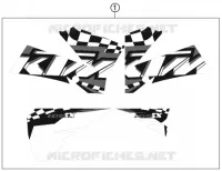 AUTOCOLLANTS pour KTM 105 SX de 2011