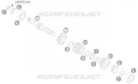 BOITE DE VITESSES   ARBRE PRIMAIRE pour KTM 105 SX de 2011