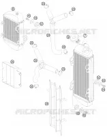 CIRCUIT DE REFROIDISSEMENT pour KTM 105 SX de 2011