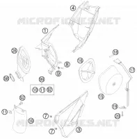 FILTRE A AIR pour KTM 105 SX de 2011