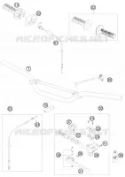 GUIDON / COMMANDES pour KTM 105 SX de 2011