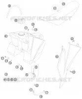 RESERVOIR / SELLE pour KTM 105 SX de 2011
