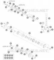 VALVE D'ECHAPPEMENT pour KTM 105 SX de 2011