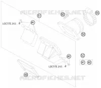 BOITE A CLAPETS pour KTM 85 SX 17/14 de 2008
