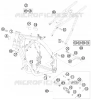 CADRE pour KTM 85 SX 17/14 de 2008