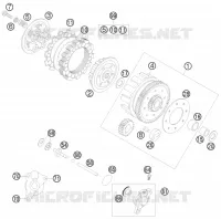 EMBRAYAGE pour KTM 85 SX 17/14 de 2008