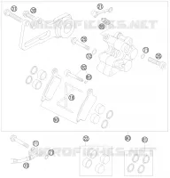 ETRIER DE FREIN AR pour KTM 85 SX 17/14 de 2008