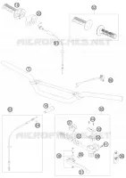 GUIDON / COMMANDES pour KTM 85 SX 17/14 de 2008