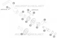 KICK pour KTM 85 SX 17/14 de 2008