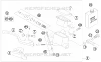 MAITRE CYLINDRE DE FREIN AVANT pour KTM 85 SX 17/14 de 2008