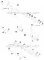 MECANISME DE SELECTION DE VITESSES pour KTM 85 SX 17/14 de 2008