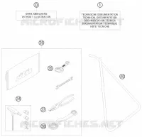 TROUSSE A OUTILS / MANUELS / OPTIONS pour KTM 85 SX 17/14 de 2008