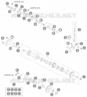 VALVE D'ECHAPPEMENT pour KTM 85 SX 17/14 de 2008