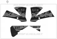 AUTOCOLLANTS pour KTM 85 SX 19/16 de 2006