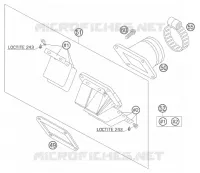 BOITE A CLAPETS pour KTM 85 SX 19/16 de 2006
