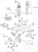 BRAS OSCILLANT  pour KTM 85 SX 19/16 de 2006