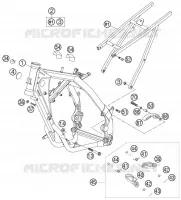 CADRE pour KTM 85 SX 19/16 de 2006