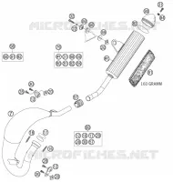 ECHAPPEMENT pour KTM 85 SX 19/16 de 2006