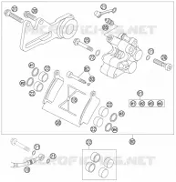 ETRIER DE FREIN AR pour KTM 85 SX 19/16 de 2006