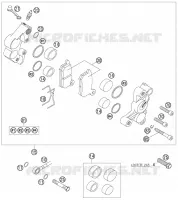 ETRIER DE FREIN AVANT pour KTM 85 SX 19/16 de 2006