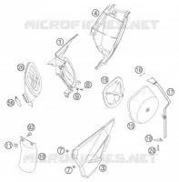FILTRE A AIR pour KTM 85 SX 19/16 de 2006