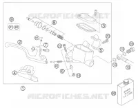 MAITRE CYLINDRE DE FREIN AVANT pour KTM 85 SX 19/16 de 2006