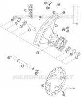 ROUE AVANT pour KTM 85 SX 19/16 de 2006