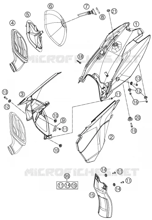 FILTRE A AIR KTM MOTO 85 2013 SX  85 SX 19/16