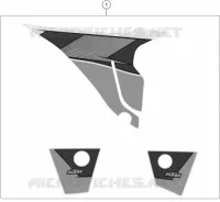 AUTOCOLLANTS pour KTM 85 SX 17/14 de 2015