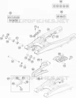 BRAS OSCILLANT  pour KTM 85 SX 17/14 de 2015