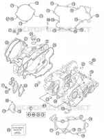 CARTER MOTEUR pour KTM 85 SX 17/14 de 2015