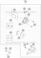 ETRIER DE FREIN AR pour KTM 85 SX 17/14 de 2015