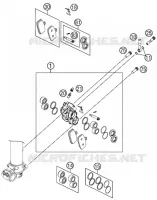 ETRIER DE FREIN AVANT pour KTM 85 SX 17/14 de 2015