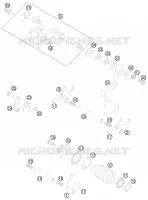 MECANISME DE SELECTION DE VITESSES pour KTM 85 SX 17/14 de 2015