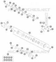 VALVE D'ECHAPPEMENT pour KTM 85 SX 17/14 de 2015